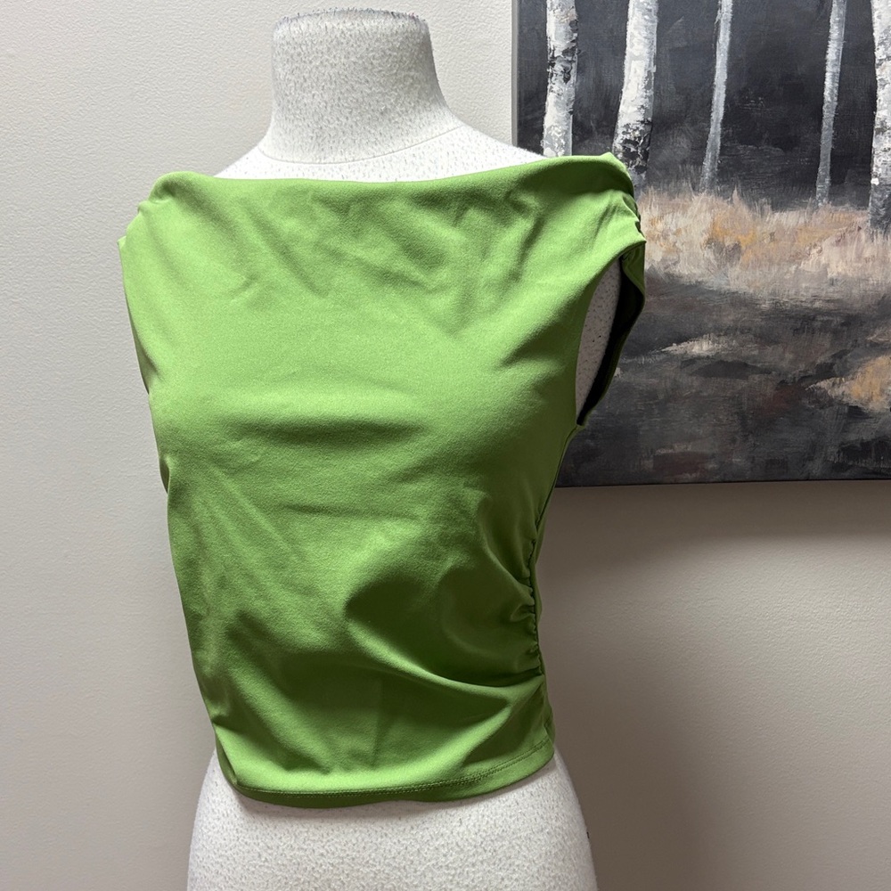 NWT H&M Lime Green Women's Tank Top - Picture 1 of 7